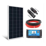 Kit Painel Placa Energia Solar 150w Contro30a Cabo E Mc4