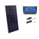 Kit Painel Placa Energia Solar 150w Controlador 30a E Mc4