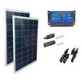 Kit Painel Placa Energia Solar 2x60wp Controlador 30a Mc4