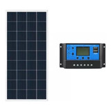 Kit Painel Placa Solar 150w 155w + Controlador De Carga