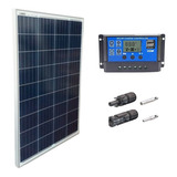 Kit Painel Placa Solar 60wp E Controlador Pwm 30a Camp Home