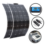Kit Painel Placa Solar Flexível 100w ( 2x 50w ) Caminhão