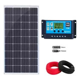 Kit Painel Solar 100w C/ Controlador