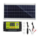 Kit Painel Solar 300w + Controlador 10a Lcd Com Usb 12/24v