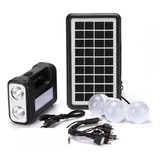 Kit Painel Solar Carregável Led Lanterna