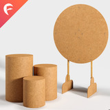 Kit Painel Treliça 120x180 + Trio Mesa Cubo Vazado P M G