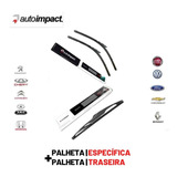 Kit Palhetas Limpador Autoimpact Especifica + Traseira