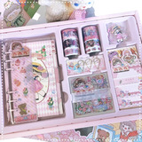 Kit Papelaria Fichário Planner Scrapbook Presente Kawaii