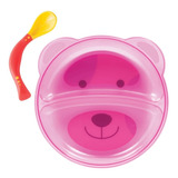 Kit Papinha Bebe Buba Um Pratinho Infantil + Colher Flexivel
