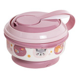 Kit Papinha Com Amassador Legumes Fruta Colher Bosque Rosa