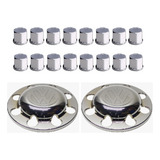 Kit Par Aplique Sobre Tampa Cubo Tração Caminhão Vw + Por