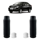 Kit Par Batente Coifa Dianteiro Amortecedor P/ Jac J3 1.4