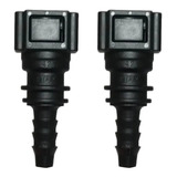 Kit Par Conector Reto 8mm Filtro Bomba Tampa Magnueira 5/16