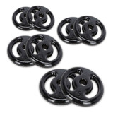 Kit Par Halter Anilha 1 2 3 5 Kg Emborrachado - Peso T 22kg