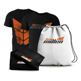 Kit Para Academia New Millen Camiseta + Toalha + Mochila