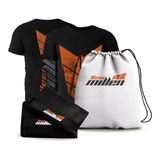 Kit Para Academia New Millen Camiseta + Toalha + Mochila