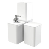 Kit Para Banheiro Com 3 Peças Smile Branco