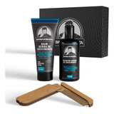 Kit Para Barba Balm Balsamo + Shampoo Barba + Pente Madeira