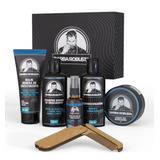 Kit Para Barba Shampoo Condicionador Balm Oleo Cera Pente