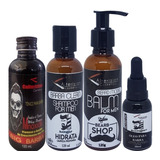 Kit Para Barba Tonico + Oleo + Balm + Shmapoo Black Friday