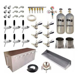 Kit Para Beer Truck 6 Vias Inox Profissional Para Chopp