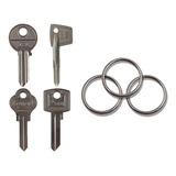 Kit Para Chaveiro Com 350 Chaves Virgem Sendo 300 Yale E 50 Tetra + 1x Pacote De Argolas