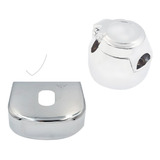 Kit Para Engate Reboque Capa Aço Inox Tomada Cromada 6 Pinos