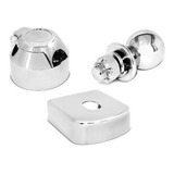 Kit Para Engate Tomada E Bola Cromada Capa Aço Inox