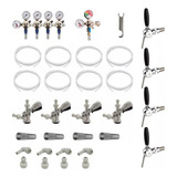Kit Para Extração Câmara Fria 4 Vias Co2 Com Torneira Belga