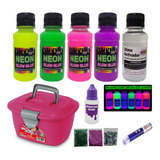 Kit Para Fazer Slime Colas Neon