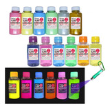Kit Para Fazer Slime Premium Isa Slime Cola Neon E Luz Negra