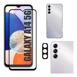 Kit Para Galaxy A14 5g - Película 3d + Capa Tpu + Câmera 3d