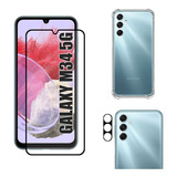 Kit Para Galaxy M34 5g - Película 3d + Capa Tpu + Câmera