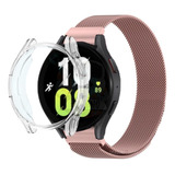 Kit Para Galaxy Watch 5 Pulseira Milanese + Capa De Silicone