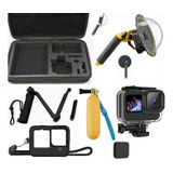 Kit Para Gopro Hero 12 11 10 Black Dome Estanque Capa Estojo