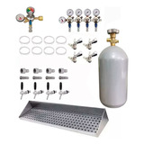 Kit Para Kegerator Geladeira 4 Vias Para Chopp Completa