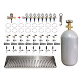Kit Para Kegerator Geladeira 8 Vias Para Chopp Completa