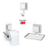 Kit Para Lavabo Porta Papel Higienico Toalheiro Saboneteira