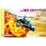 Kit Para Montar 1/144 Pla Wz-10 Attack Helicopter Dragon