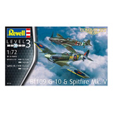 Kit Para Montar Combat Set Messerschmitt Bf109g-10 Spitfire