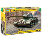 Kit Para Montar Tanque T-34/85 (1944)zvezda 1:35 Tipo Revell