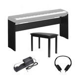 Kit Para Piano - Estante Yamaha L85 + Banqueta Pedal Fone
