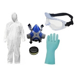 Kit Para Pintores Epis De Proteção Macacao máscara luva