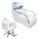 Kit Para Salão Lavatório Confort Plus + Poltrona Fixa Tokyo