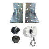 Kit Para Toldo Cortina = Par Mancal + Par Buchas +maquina.