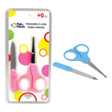 Kit Para Unhas De Bebê 2 Peças Tesoura E Lixa Menina Menino