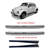 Kit Parachoque Dianteiro Traseiro Estribo Fusca 1976 Á 1996