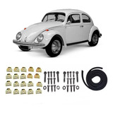 Kit Parafuso + Borracha Assoalho Chassis Fusca Brasilia