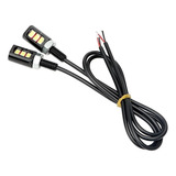Kit Parafuso De Placa Luz 3 Leds Carro Moto Tuning 4 Pares