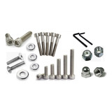 Kit Parafusos Allen Inox Motor + Frontal Cbx Twister 123 Pçs